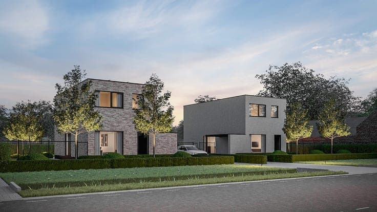 Passieve nieuwbouwwoning (E-peil: -15 = A+ !) met 4 slpkr...