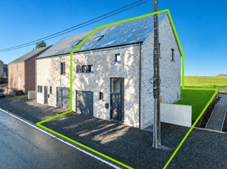 Superb new house with garage near Durbuy