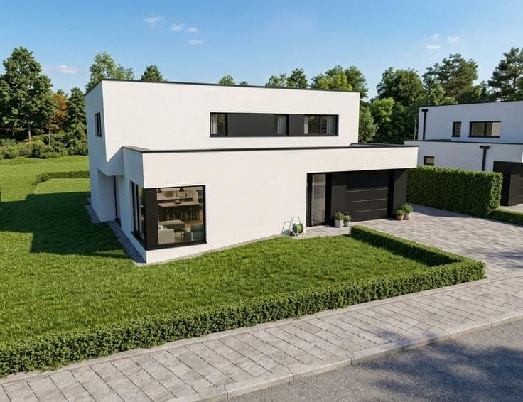An energy-efficient house with beautiful unobstructed views.