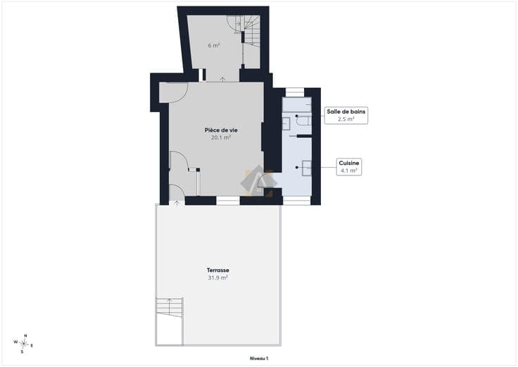 Maison avec garage à rénover