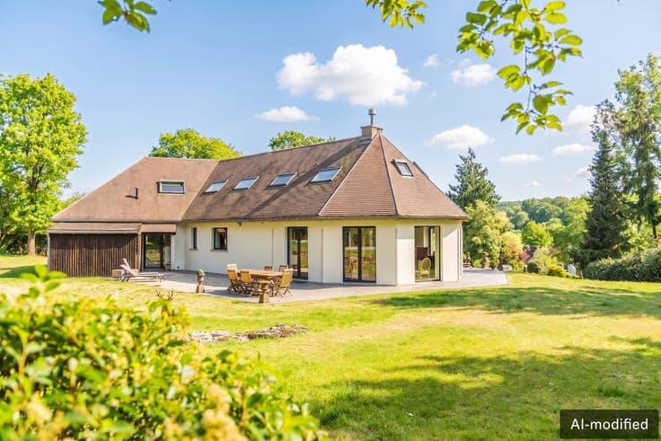 Magnificent quiet villa with views of nature.