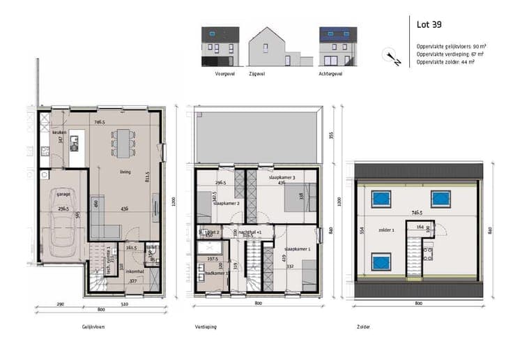 Ruime woning met garage en inrichtbare zolder