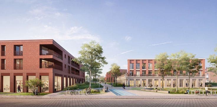 New project De Stip residential area of future Gentbrugge