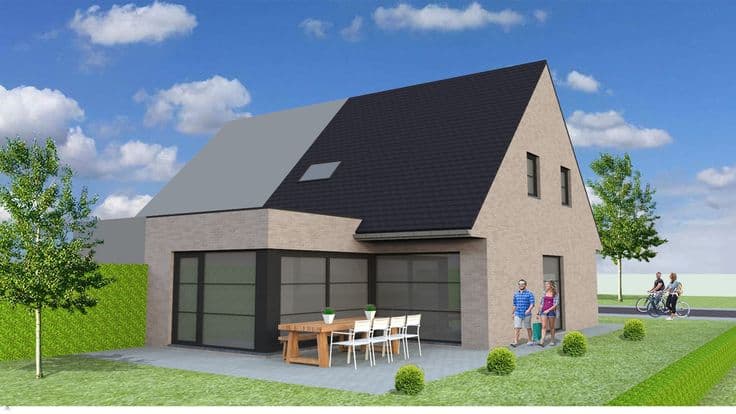 Nieuw te bouwen halfopen bebouwing te Ninove