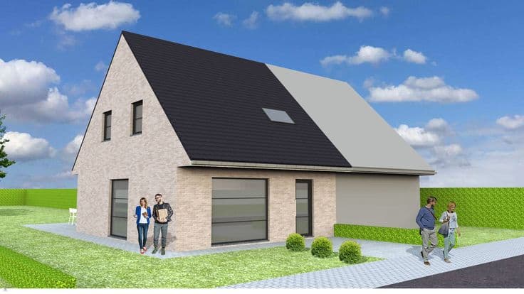Nieuw te bouwen halfopen bebouwing te Ninove