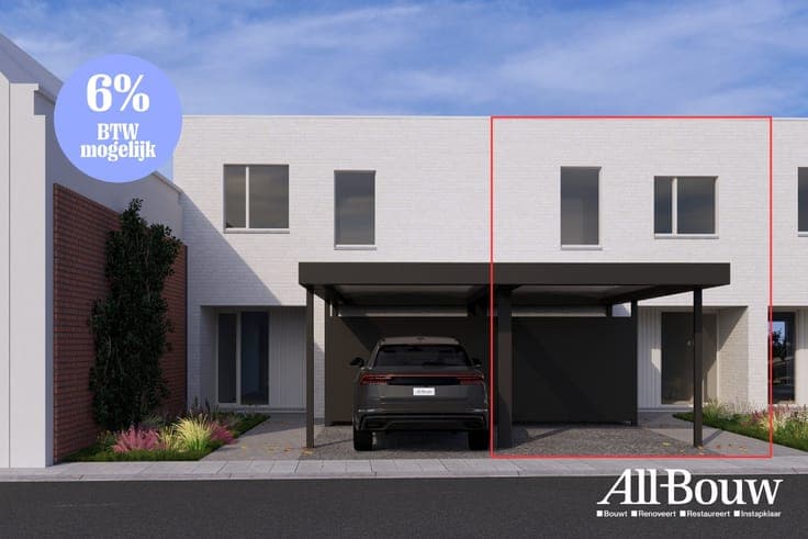 Instapklare nieuwbouwwoning met 3 slaapkamers