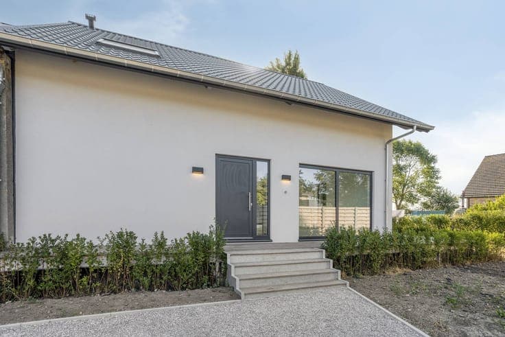 Newly built house with shed and meadow for sale in Westvlete