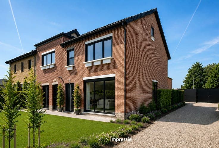 Gerenoveerde woning met 5 slpkrs, en magazijn te Keerbergen