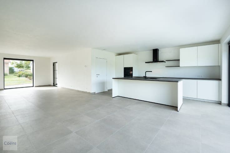 Nieuwbouwwoning met tuin en weide in Everbeek