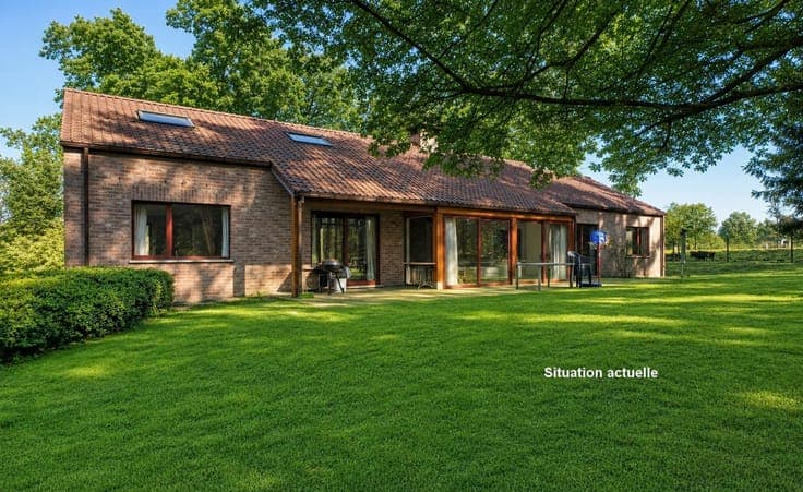 Spacieuse villa avec chambres/sdb au rez