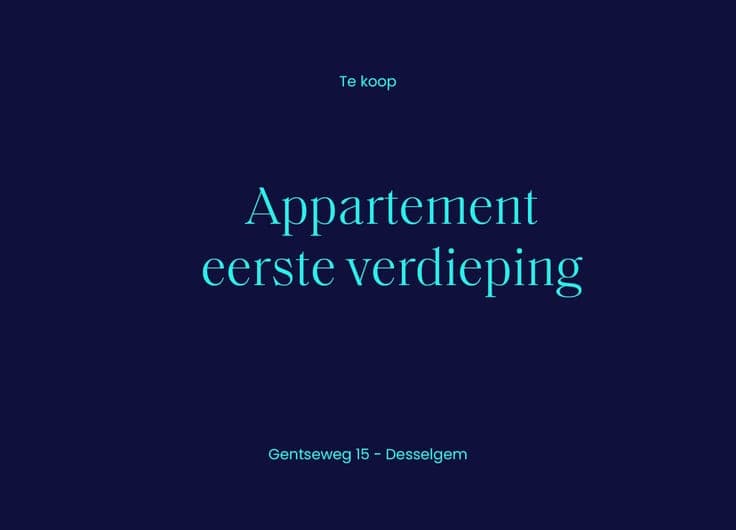 Opbrengsteigendom nabij centrum van Desselgem
