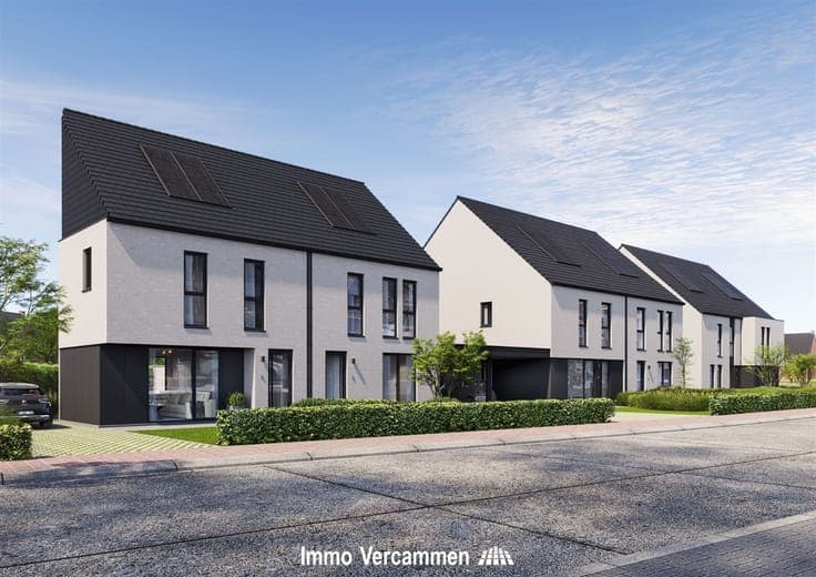 Kwalitatief afgewerkte, halfopen bebouwing te Putte