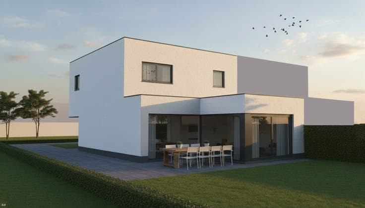 Nieuw te bouwen halfopen bebouwing te Meise