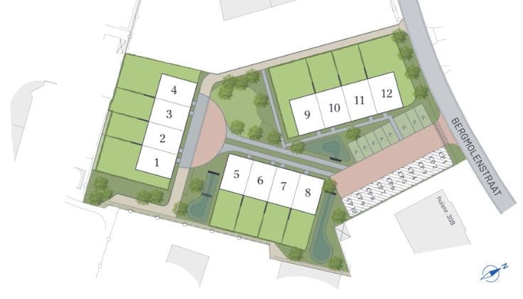 Melsele (Beveren), Bergmolenstraat - Fase 1: Lot 06