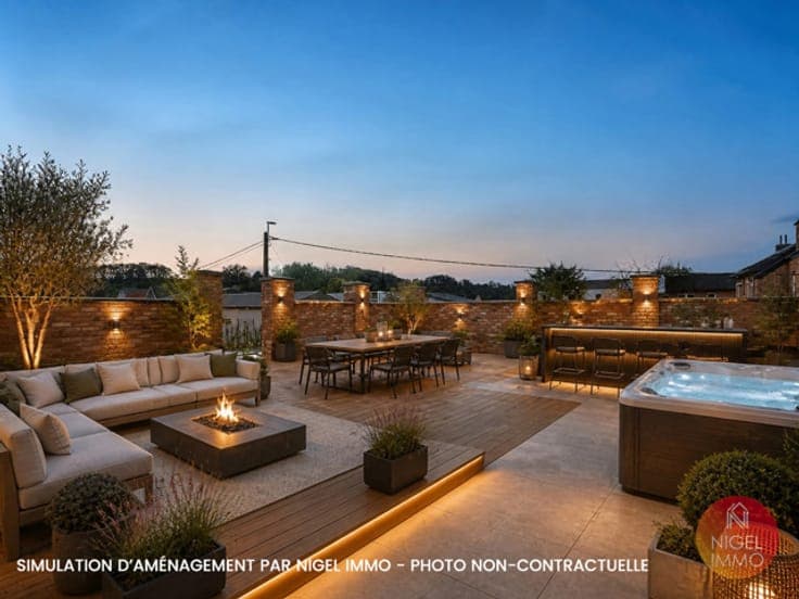 đĄ Wonck, 3F, 4 chs, 2 terrasses, garage, Peb:D, Ă©lec conf !