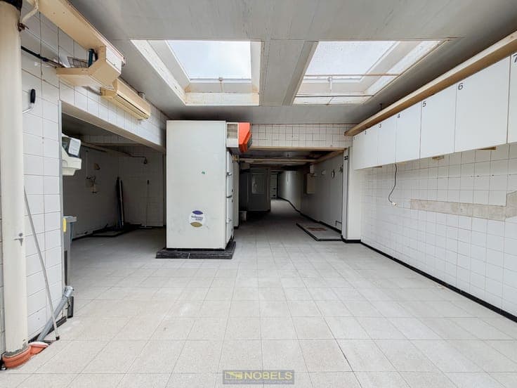 Te koop, Commerciële eigendom met woonst en 2 garages nab...