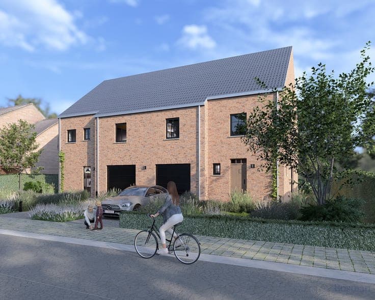 Landelijke halfopen nieuwbouwwoning te koop te Eindhout
