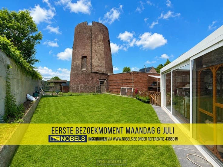 Te koop, te moderniseren woning met molen te Huise (Kruisem)