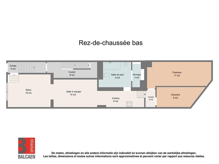 SCHAERBEEK: building comprising 3 apartments