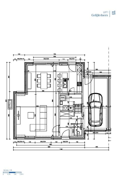 Melsen (Merelbeke), Gaversesteenweg - Fase 1: Lot 01