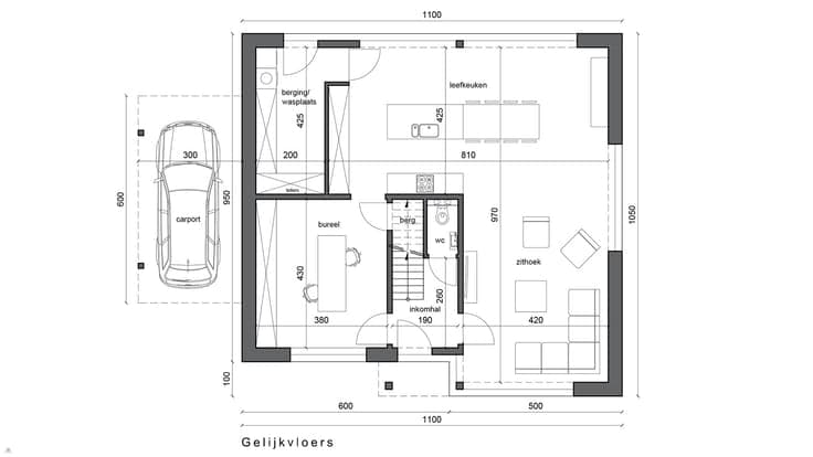Nieuw te bouwen open bebouwing te Oudenaarde