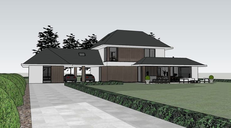 Grote ruwbouw villa op toplocatie in Loveld/Aalter