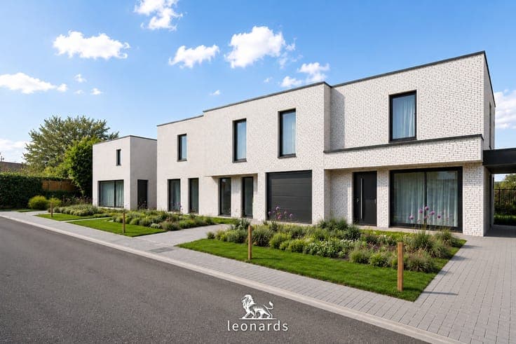 Modern homes near Waregem town centre