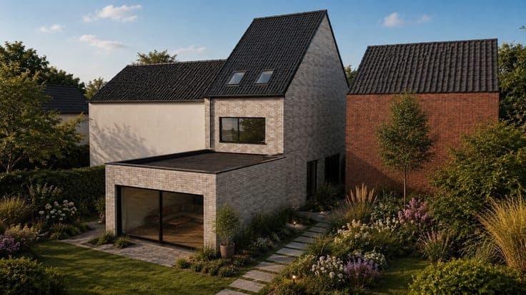 New-build home with 4 bedrooms, terrace & garden in Wetteren