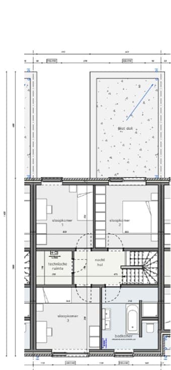 Nieuwbouwwoning in gesloten bebouwing in een doodlopend s...