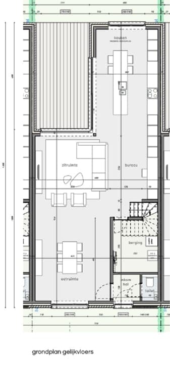 Nieuwbouwwoning in gesloten bebouwing in een doodlopend s...