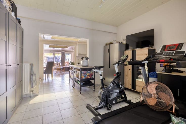 Family home with rear access and parking.