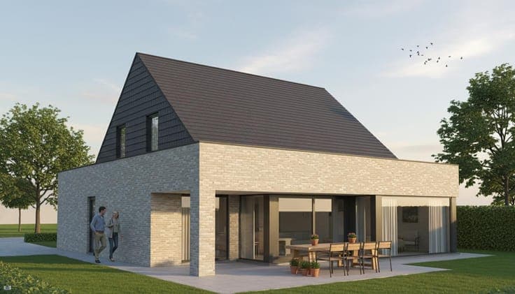 Nieuw te bouwen open bebouwing te Michelbeke