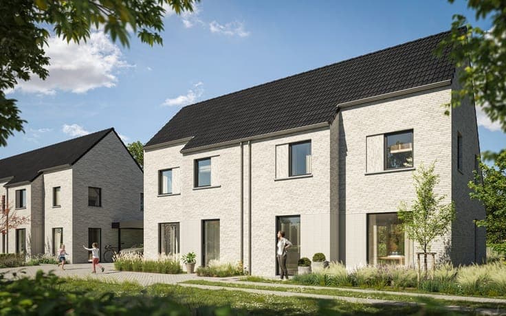 Nieuwbouwwoningen in een groene omgeving te Lokeren
