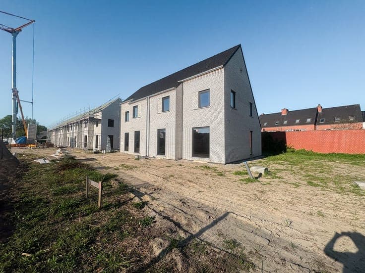Nieuwbouwwoningen in een groene omgeving te Lokeren