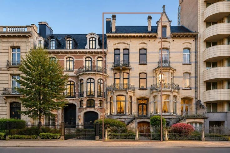 Ixelles Ponds – Listed art Nouveau Townhouse by Ernest Blér