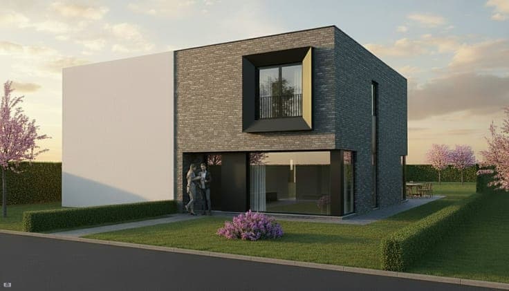 Nieuw te bouwen halfopen bebouwing te Affligem