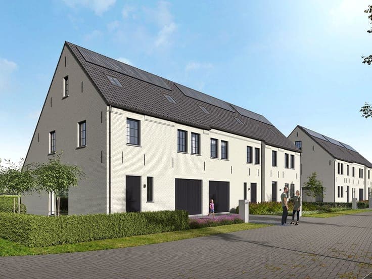 Energiezuinige halfopen met garage en 4 slpks
