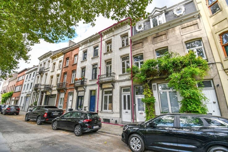 Charming townhouse in need of renovation with a city garden