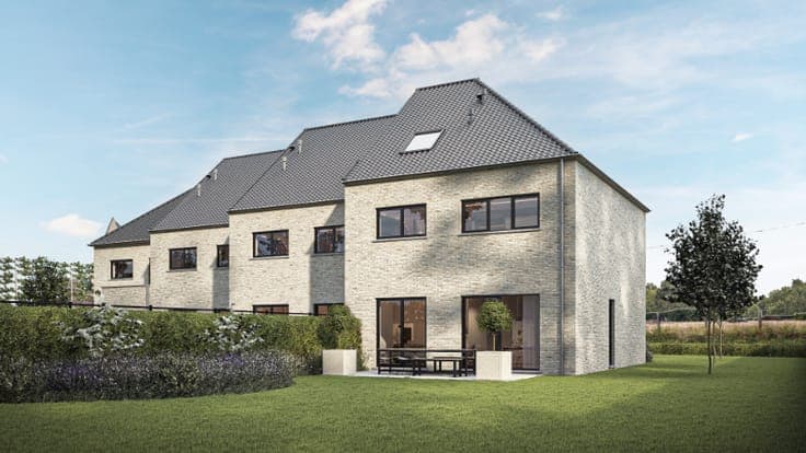 Nieuwbouwwoning met 5 slaapkamers in half-open verband op...