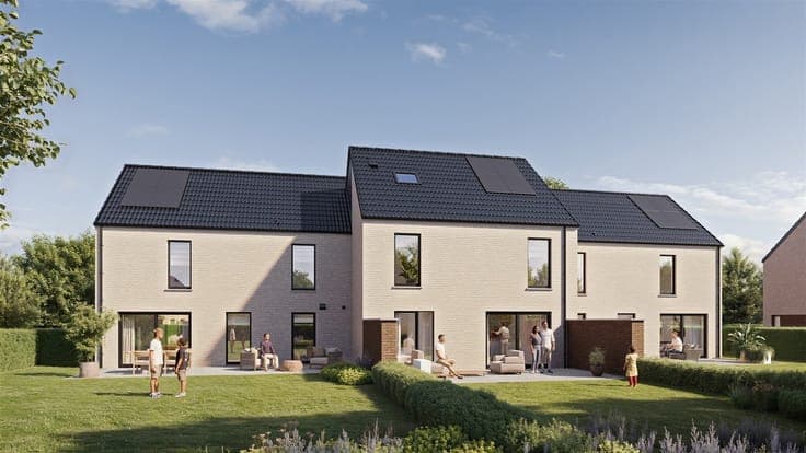 Superbes maisons clefs sur porte à Chièvres
