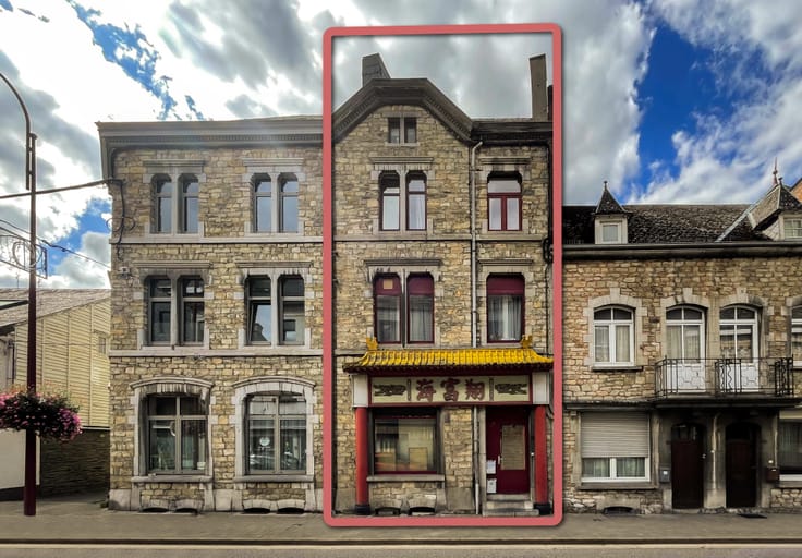 Income-producing property comprising two residential units